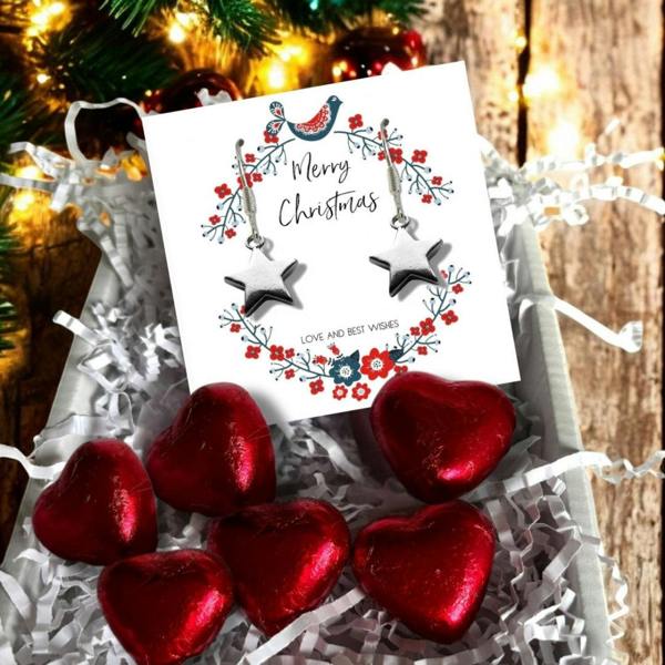 Aye Do Gifts Christmas Star Mini Gift Hamper with Silver Star Earrings