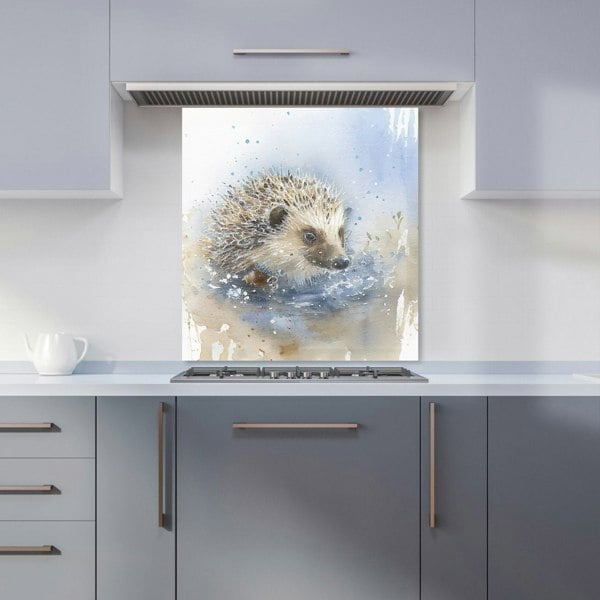 Warren Reed - Designer Hedgehog Watercolour Kitchen Splashback