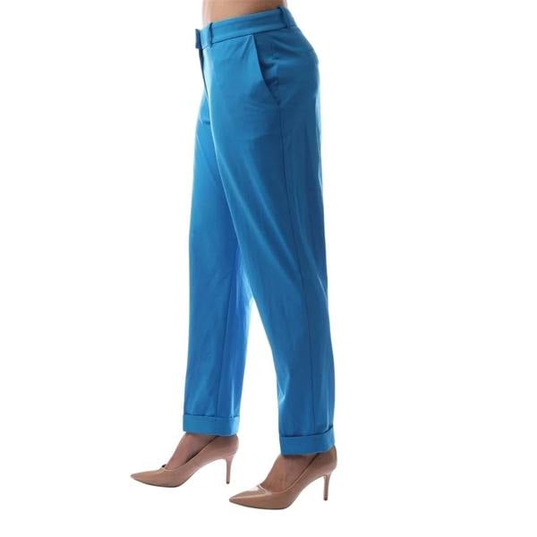 Boss Womens/Ladies Plain Straight Chinos - Bright Blue - 