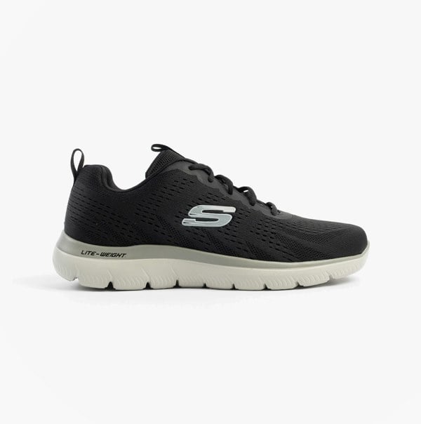 Skechers SUMMITS - TORRE Mens Trainers Black/Taupe