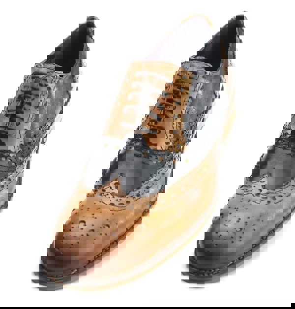 Frank James Redford Mens Leather Lace Up Wingtip Formal Gatsby Evening Brogue Shoes