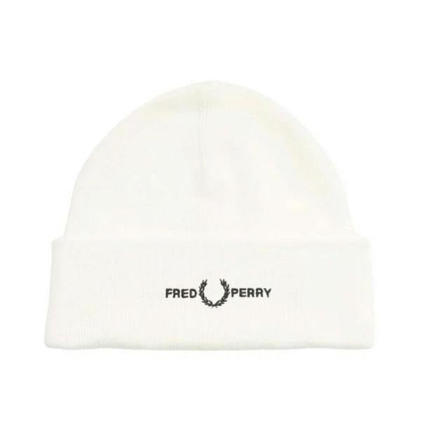 Fred Perry Embroidered Snow White Beanie 1SZ