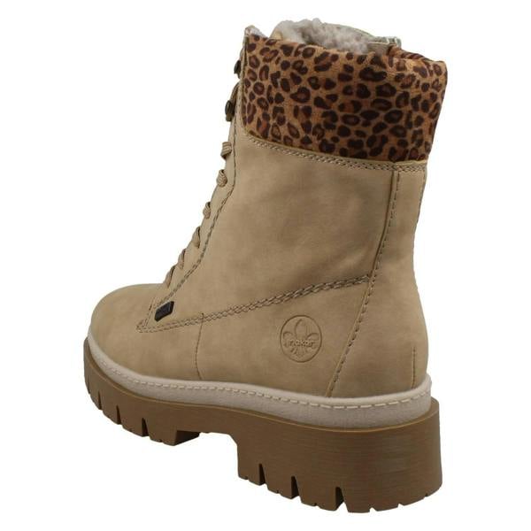 Rieker Ladies Rieker-Tex Warm Lined Platform Ankle Boots Z9430