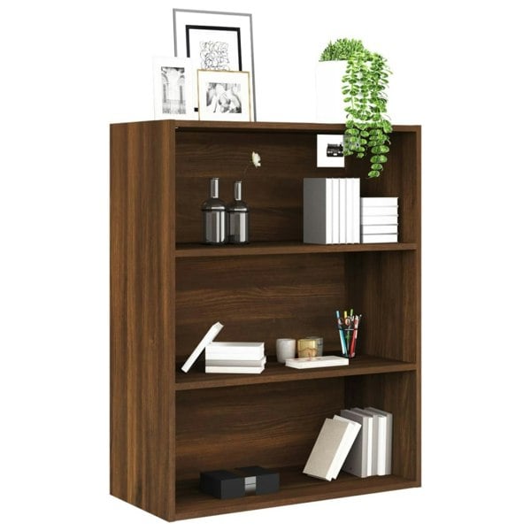 Berkfield Hanging Wall Cabinet Brown Oak 69.5x32.5x90 cm
