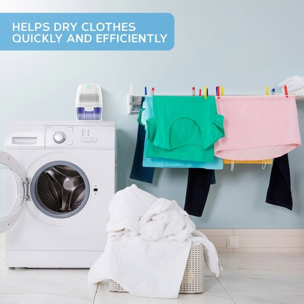 MONHOUSE 600ml Dehumidifier - Portable and Compact Electric Moisture Absorber