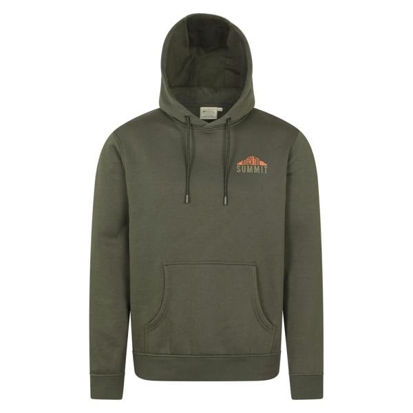 Mountain Warehouse Mens Reach The Summit Grid Hoodie - Khaki Green - 