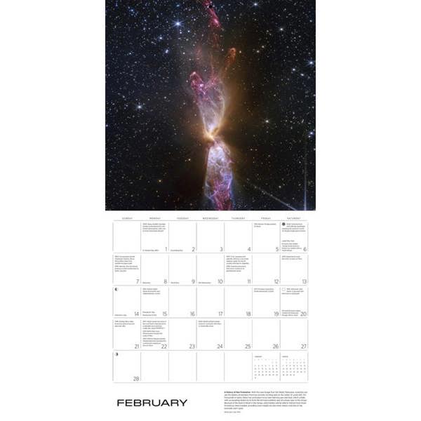 Space, Views From The Hubble and James Webb Telescopes Calendar 2027, Wall Calendars, Month To View, Natural World, Gift