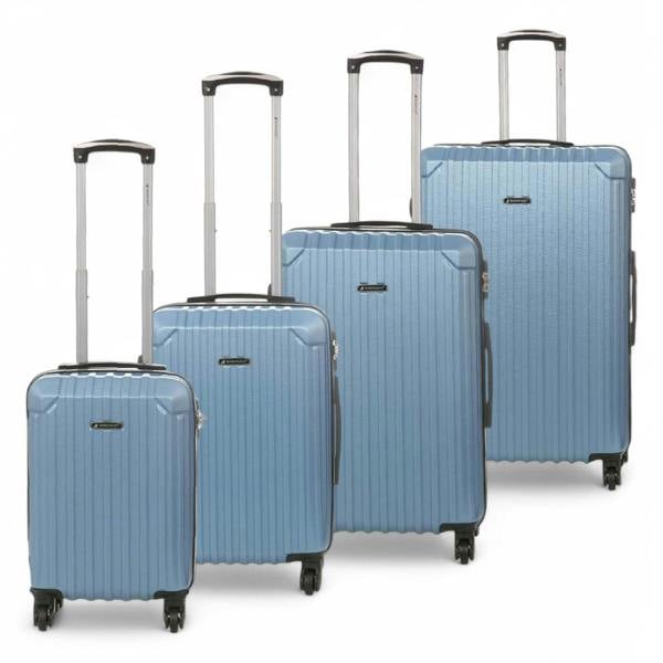 Snowball Hard Shell ABS 4 Wheels Luggage Travel Cabin Suitcase Set