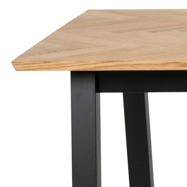 Furniture To Go Brighton Dining Table in Oak with Herringbone Effect 220x95cm