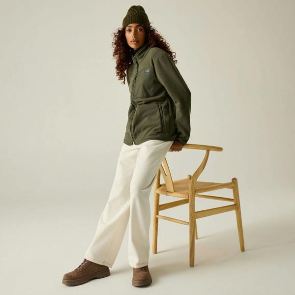 Regatta Womens/Ladies Frankie Full Zip Fleece - Dark Khaki - 