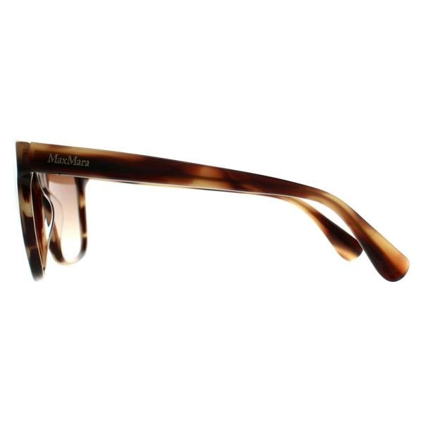 Max Mara Sunglasses MM0042 Logo9 48F Shiny Dark Brown Brown Gradient