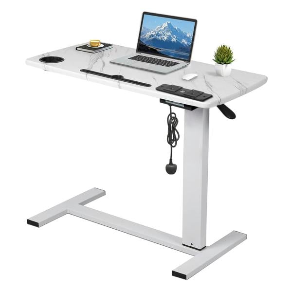 Levede Mobile Standing Desk Height Adjustable Sit Stand Over Bed Laptop Table