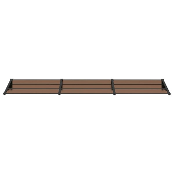 Berkfield Door Canopy Black 358.5x90 cm Polycarbonate