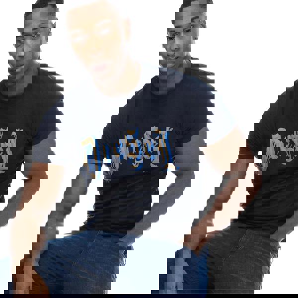 Diesel Medieval Logo Navy Blue T-Shirt