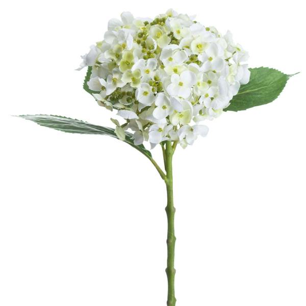 Wyld Haus Set of 3 Artificial Flowers White Lace Cap Hydrangea Stems