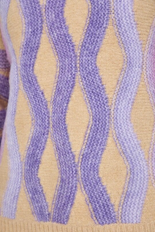 Mudflower Wavy Stitch Knit Jumper