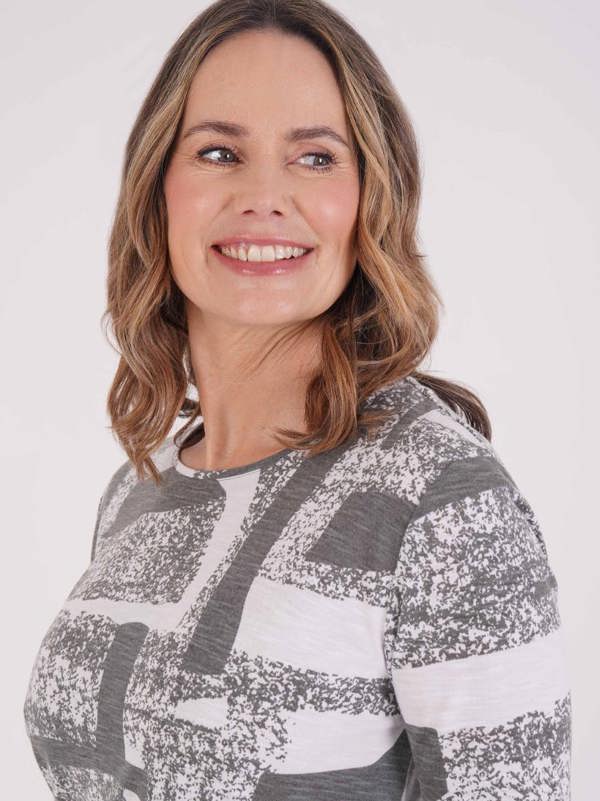 TIGI Abstract Mono Print Top