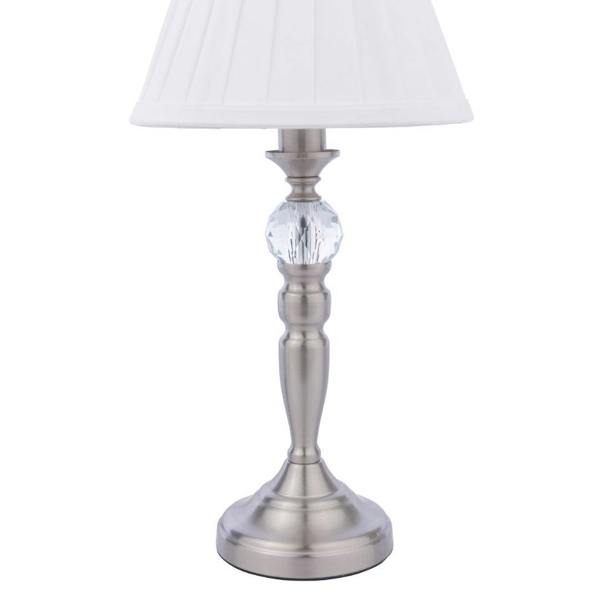 Edwina Satin Chrome Touch Table Lamp