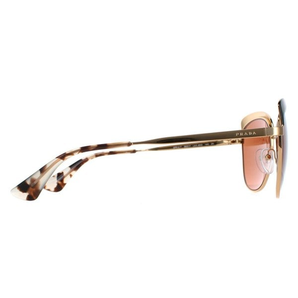 Prada Sunglasses PR51TS LAX6N0 Antique Gold Black Brown