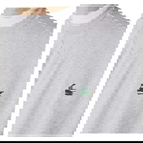 Lacoste Mens Crew Neck Sweatshirt - Grey - 