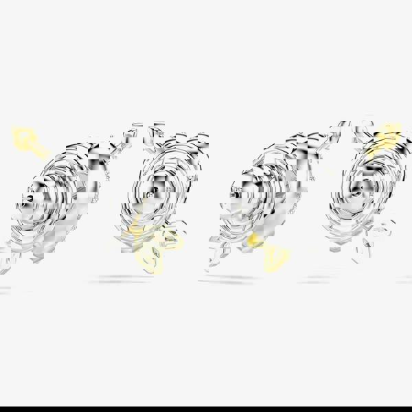 Swarovski Idyllia Mixed Metal Zirconia Heart Stud Earrings 5737298