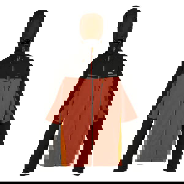 Regatta Mens Birchdale Waterproof Hooded Jacket - Red Ochre/Black - 