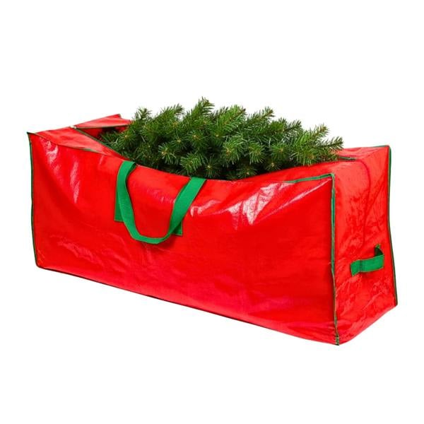 9ft Red Christmas Tree Storage Bag for Disassembled Artificial Trees image 1