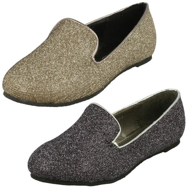Cutie Girls Cutie Slip On Glitter Ballerina Shoes H2253