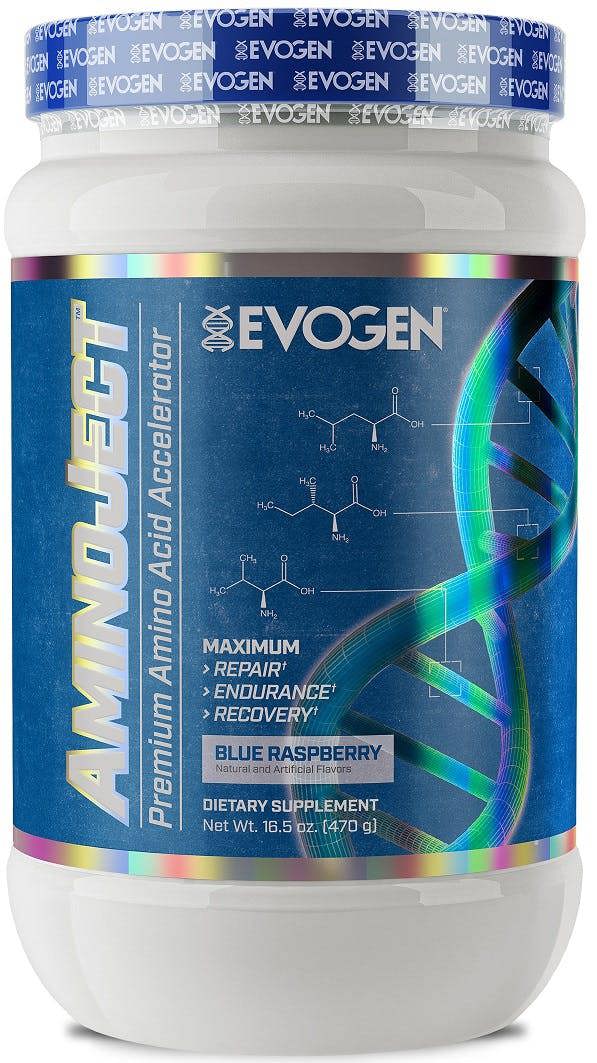 Evogen AminoJect, Blue Raspberry - 470g