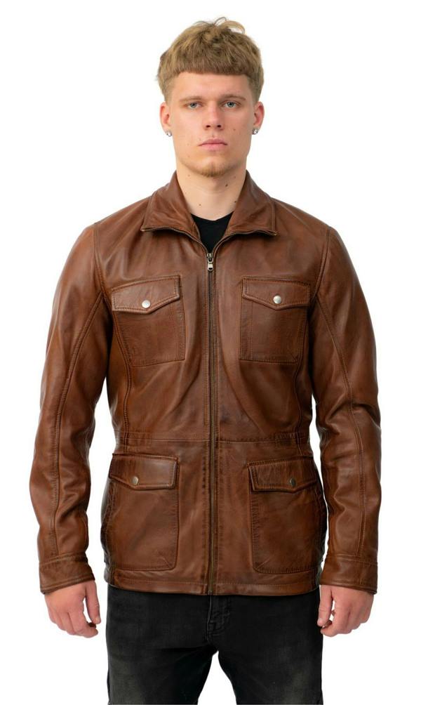 Infinity Leather Mens Timber Safari Coat-Santa Cruz