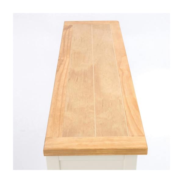 Cabinet Bits Maggiori Off White 2 Drawer Console Table Wood Knob
