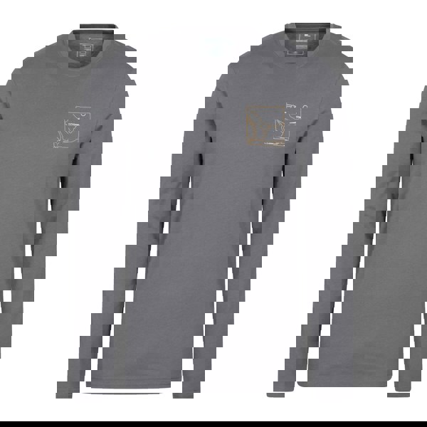 Mountain Warehouse Mens Spirit Of Adventure Long-Sleeved T-Shirt - Charcoal