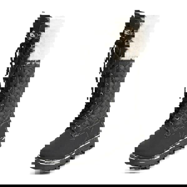 VIVA Womens Faux Fur Thermal Waterproof Outdoor Snow Winter Calf Boots