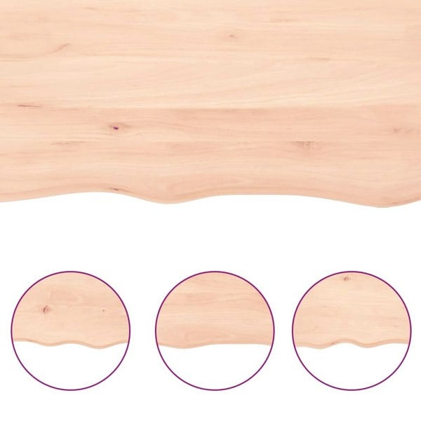 Berkfield Bathroom Countertop 40x30x4 cm Untreated Solid Wood