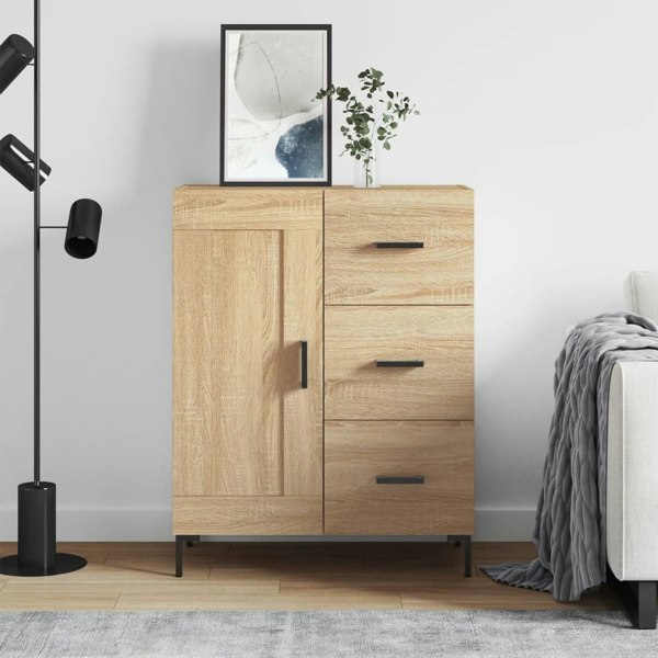 Berkfield Sideboard Sonoma Oak 69.5x34x90 cm Engineered Wood