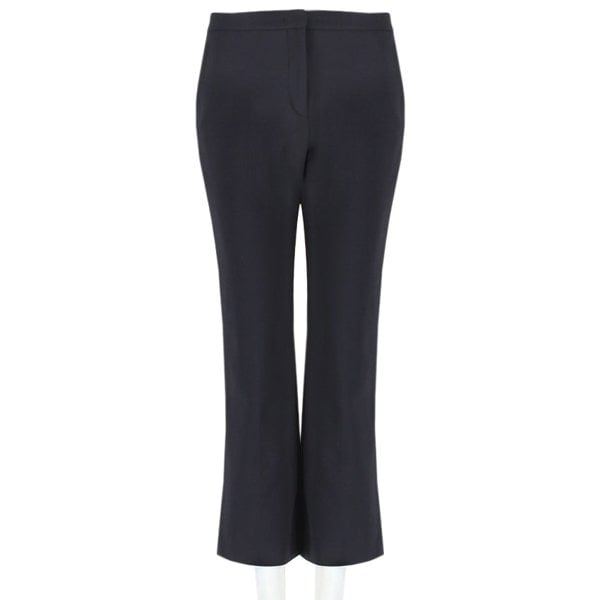 Giles bootcut cropped trousers in a luxurious black fabric