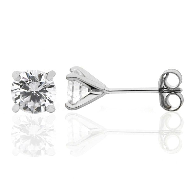 Say It With Classic Claw Set Earrings - Sterling Silver