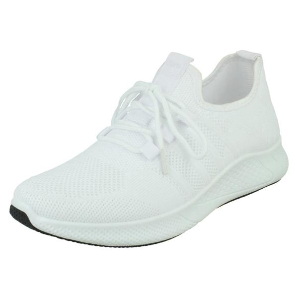 Spot On Ladies Spot On Casual Lace Up Trainers F7201