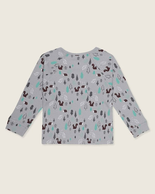 Eco-friendly organic cotton kids long-sleeve t-shirt
