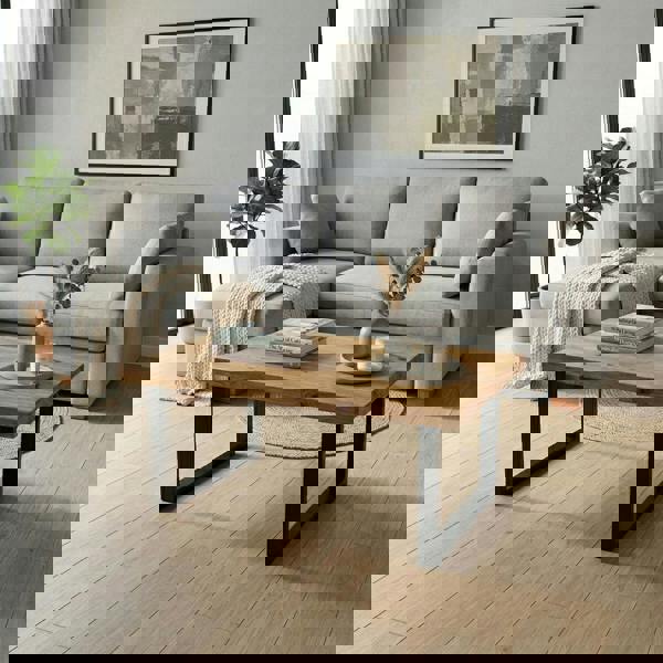 TRL Furniture Sleek & Slender Rustic Coffee Table