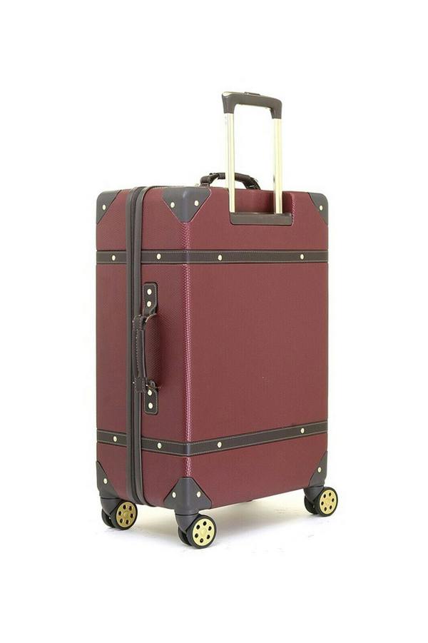 Rock Luggage Vintage Hard Shell Luggage Trunk Suitcase Set