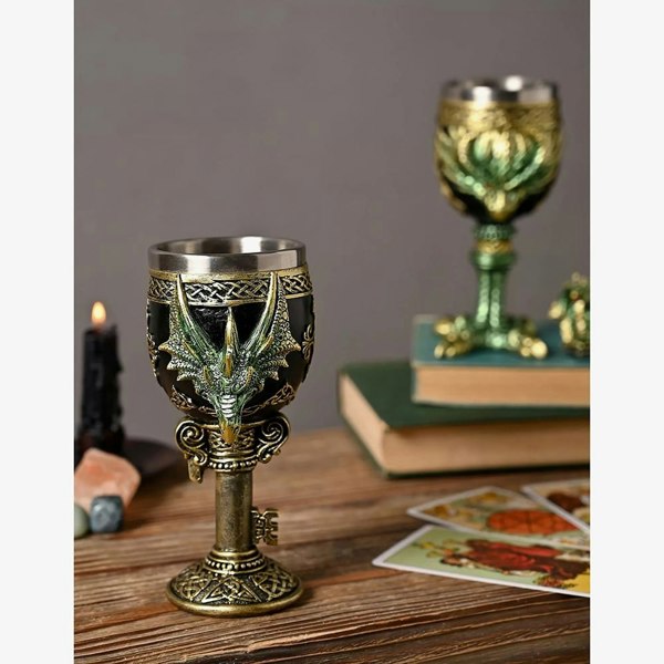 T. H. Baker Mystic Legends Dragon Head Goblet Gift 69559