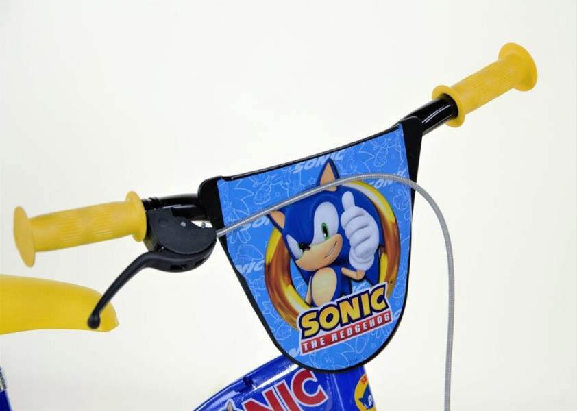 Dino Bikes Dino Sonic Kids 12" Wheel Bike - Blue/Yellow