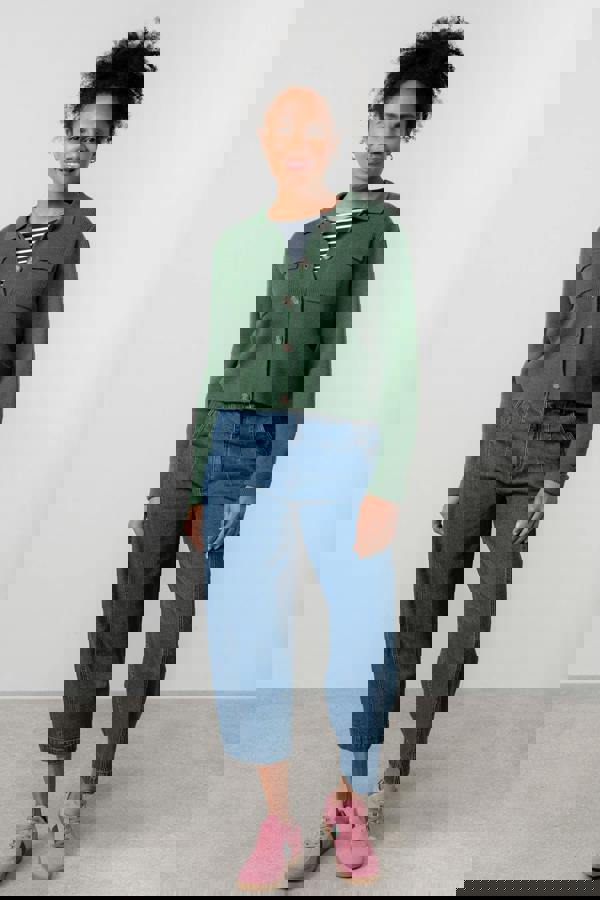 Lily & Me Chestnut Knitted Jacket Pine Green