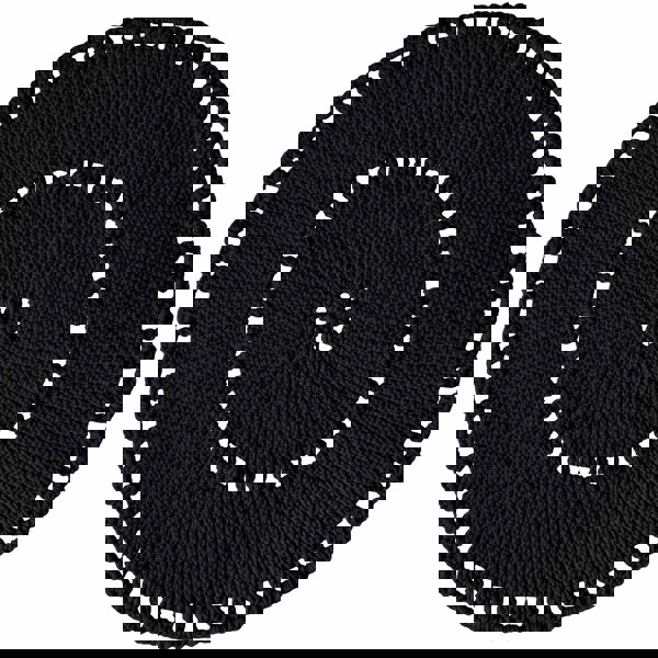 Zuri House Crochet BOHO rug | CHARCOAL