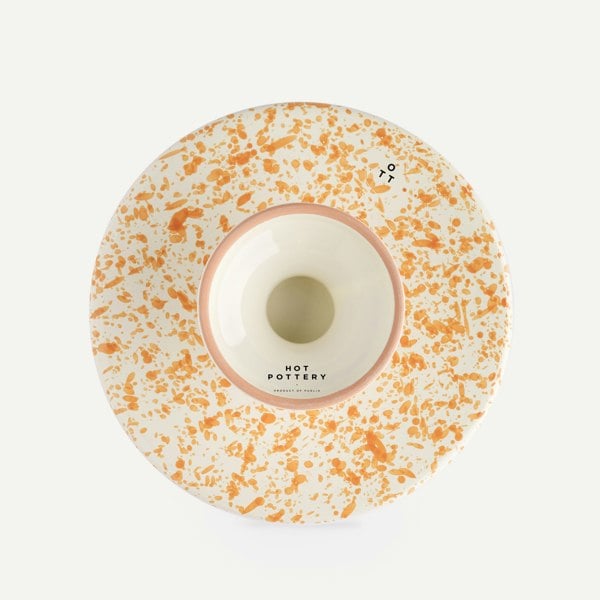 Hot Pottery Cake Stand Burnt Orange