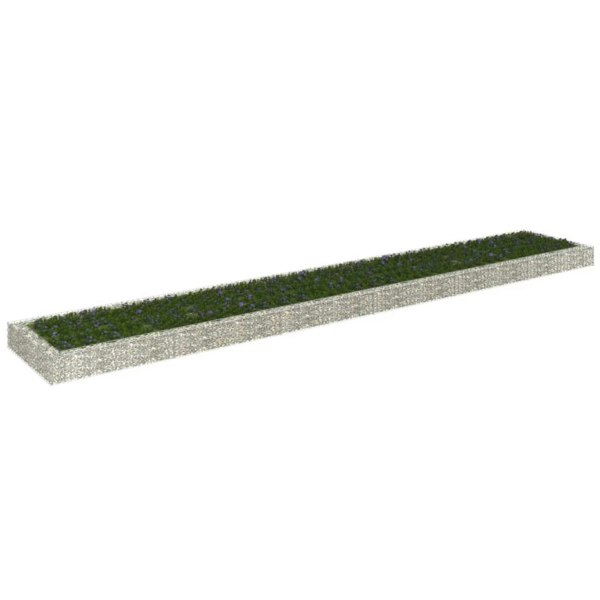 Berkfield Gabion Raised Bed Galvanised Steel 600x100x20 cm