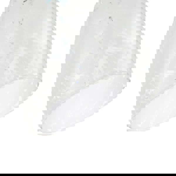 Cylindrical Opal White Snowflake 25cm Glass Pendant Lighting Shade Image 5