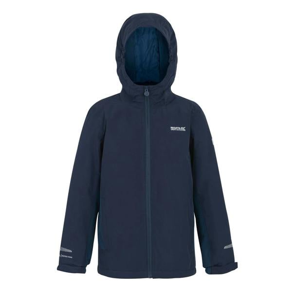 Regatta Childrens/Kids Hurdle Insulated Waterproof Jacket - Navy/Moonlight Denim - 