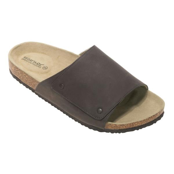 Regatta Mens Coasten Synthetic Suede Sandals - Peat - 